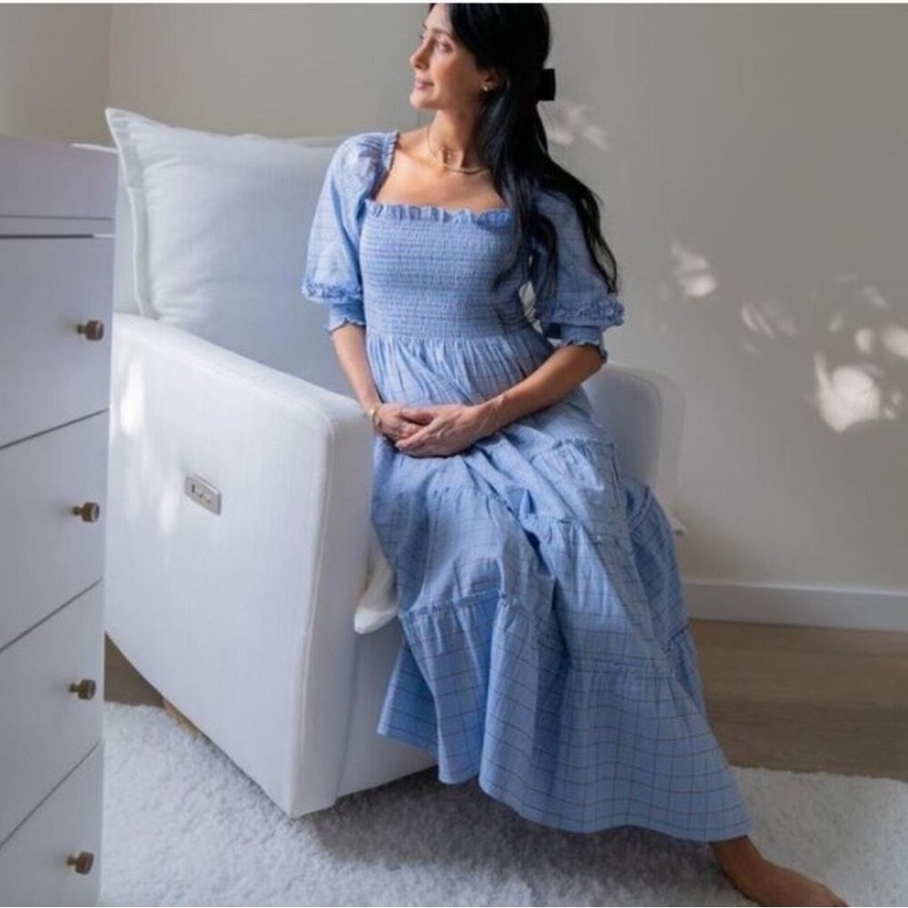 Hill House The Nesli Nap Dress - Diana Check - Size Medium